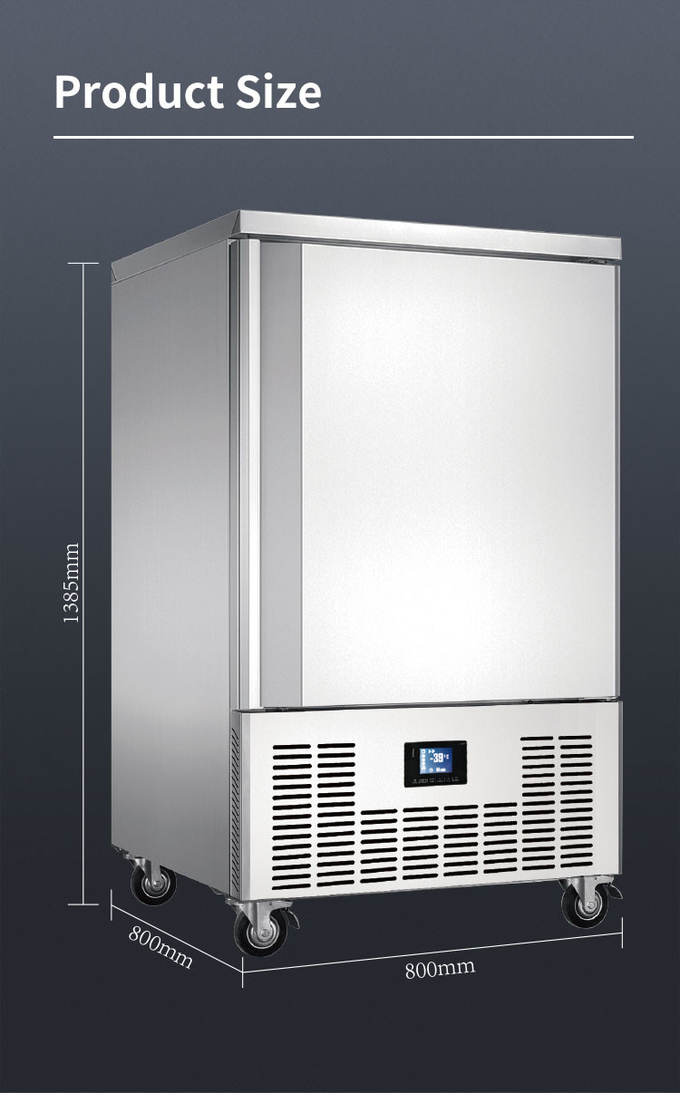10 Δίσκοι Blast Freezer Chiller Air Cooling Μικρό για Μηχανή Ψύξης Γρήγορη κατάψυξη 9