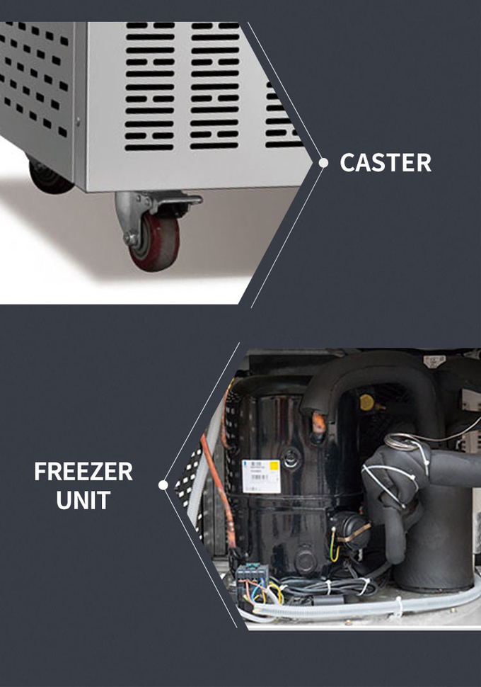 Θαλασσινά Cold Room Blast Chiller Freezer 5 10 15 Trays Freezer Freezer Blast Cabinet 9